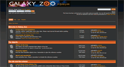 Desktop Screenshot of galaxyzooforum.org